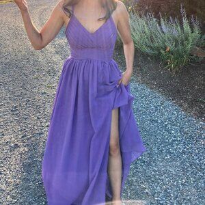 Azazie Yazmin Tahiti Color Bridesmaid Dress Size A0